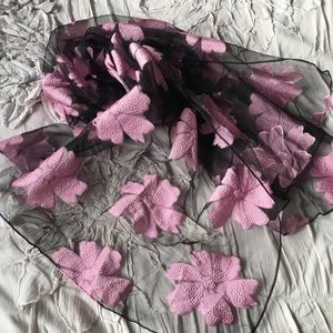 Beautiful black & pink scarf